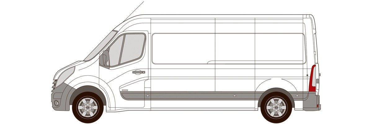 OPEL MOVANO L3 H2 FORHJULSTRUKKET