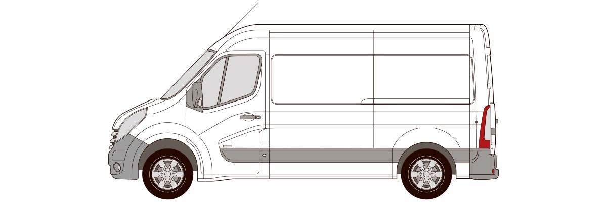 RENAULT MASTER L2 H2 FORHJULSTRUKKEN