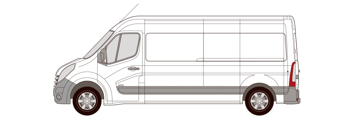 RENAULT MASTER L3 H2 FORHJULSTRUKKEN