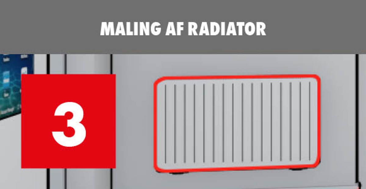Maling af radiator