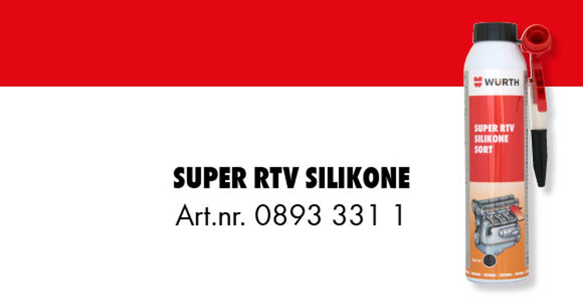 Super RTV-silikone- og tætningsmasse