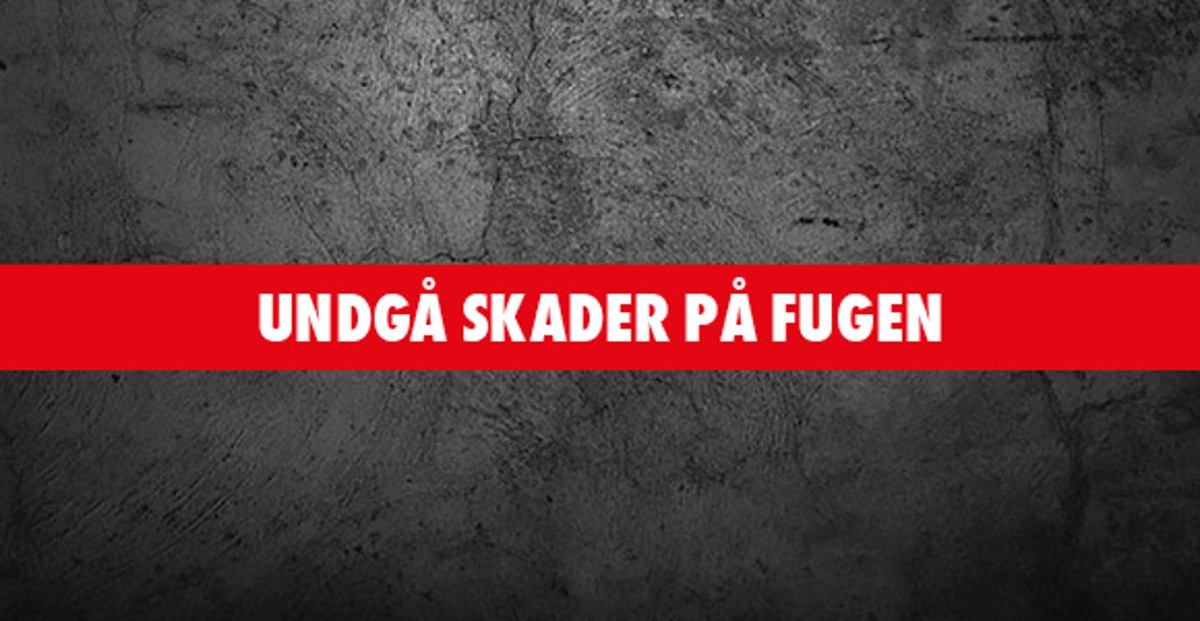 Skader på fugen