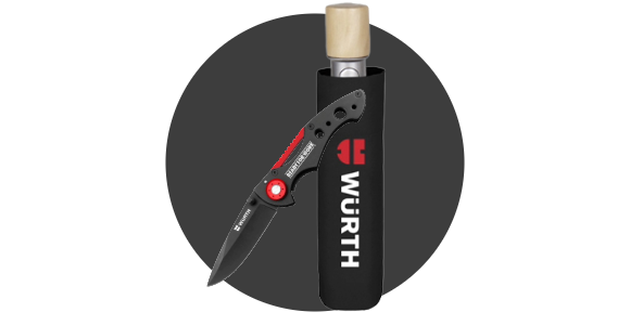 Paraply + foldekniv