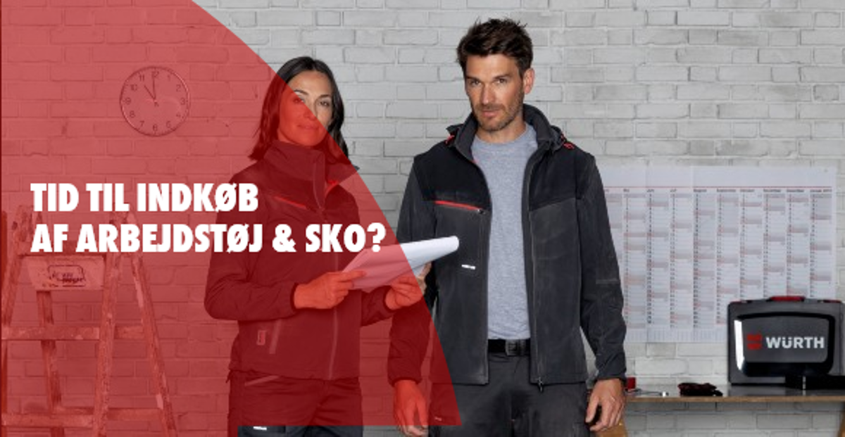 TID TIL INDKØB AF ARBEJDSTØJ & SKO?