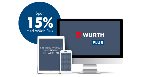 Spar 25% med Würth plus