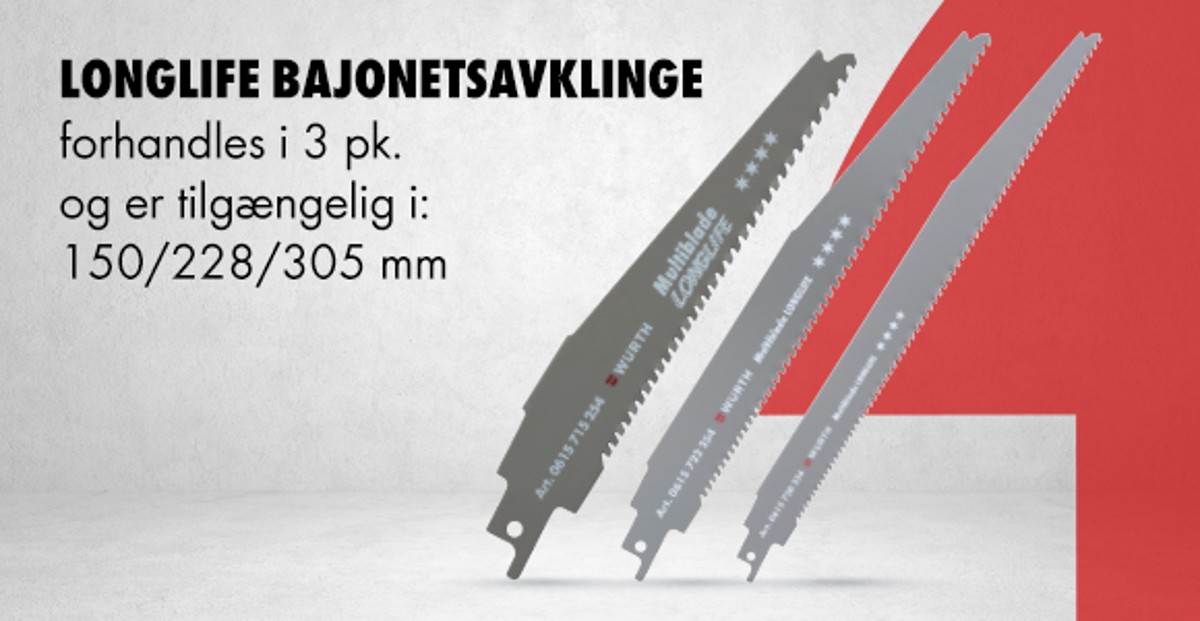 LONGLIFE BAJONETSAVKLINGE