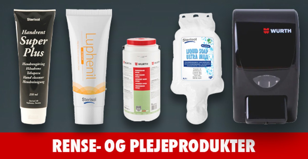 Rense og plejeprodukter