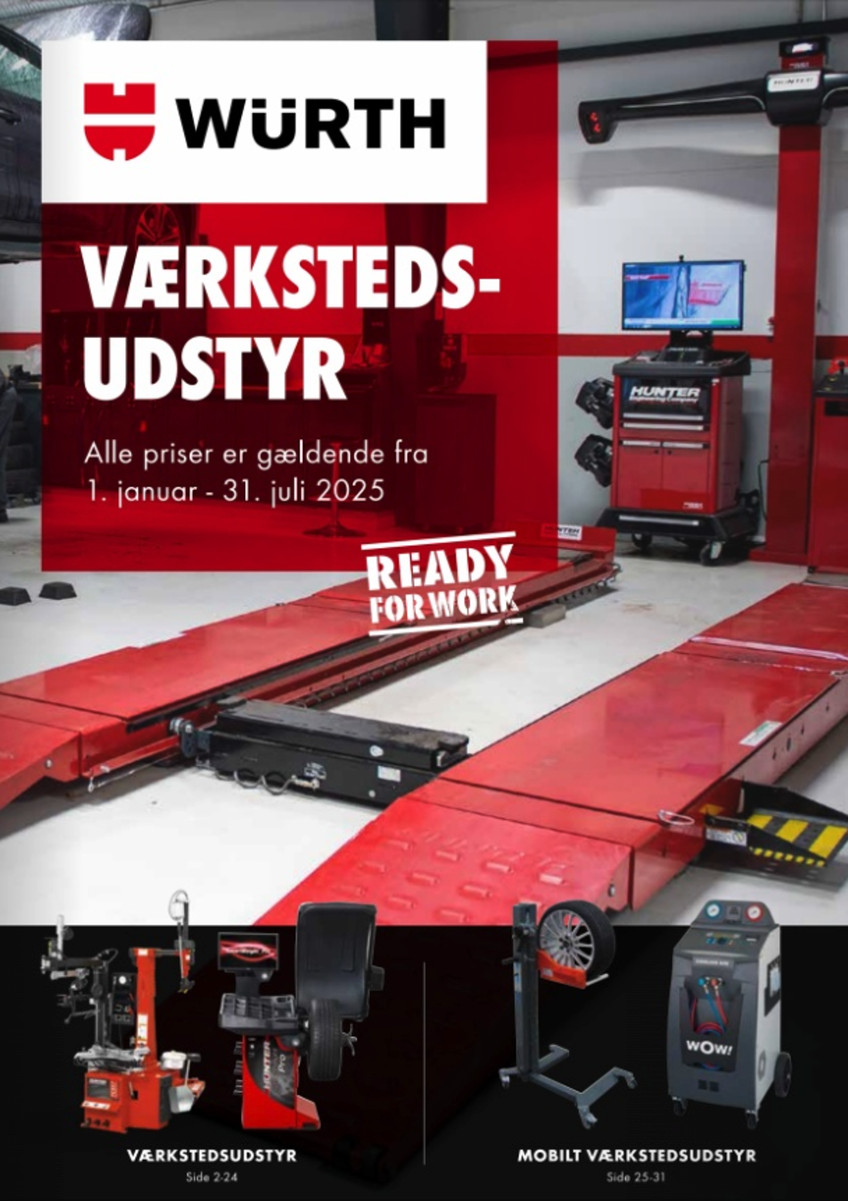 Værkstedsudstyr, første havlår