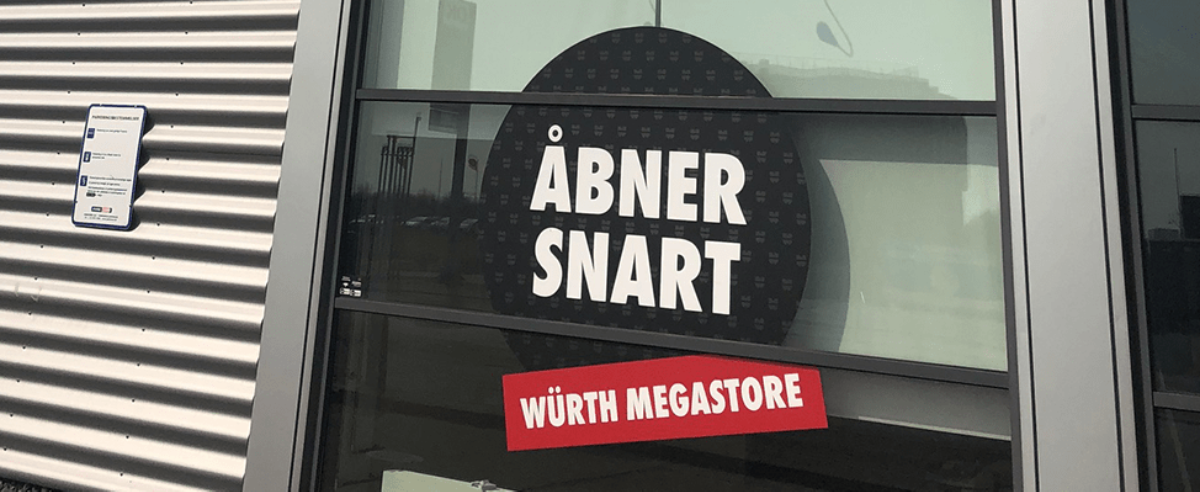 Würth Megastore åbner snart